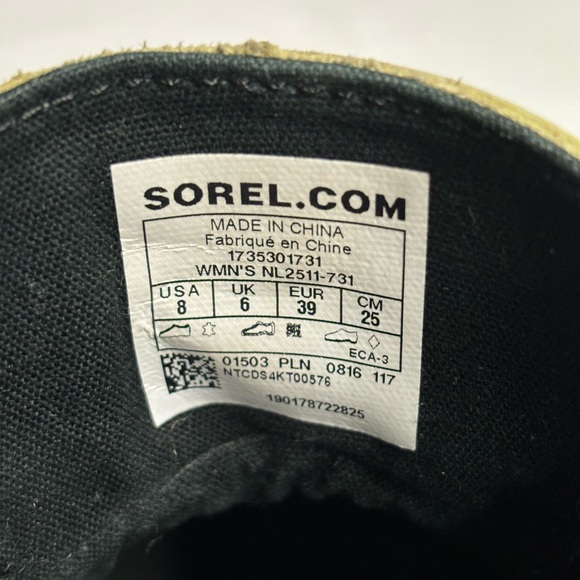 Sorel booties. Waterproof black and yellow, Out N About, discontinued. - Picture 2 of 3
